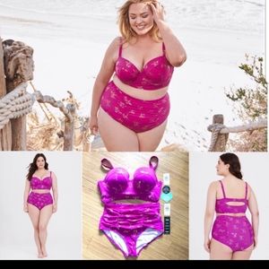 TORRID Pink Unicorn Pegasus Bikini Set 12